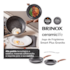 Conjunto Frigideiras de Indução Smart Plus Antiaderente Ceramic Life Granito Brinox