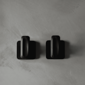 Conjunto Gancho de Parede Eleve Preto Ou 