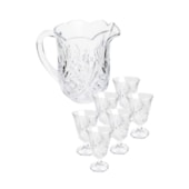 Conjunto Jarra 1,3L e Taças 220ml 7 Peças Dublin Cristal Lyor