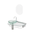 Conjunto Lavabo Água Marinha 977 Cris Metal