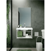 Conjunto Lavabo Chelles Branco Supremo 66cm Cris Metal