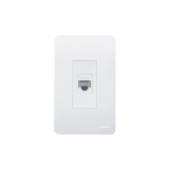 Conjunto Módulo Tomada para Rede RJ45 CAT.5E 8 Vias com Placa Externa Modulare Fame