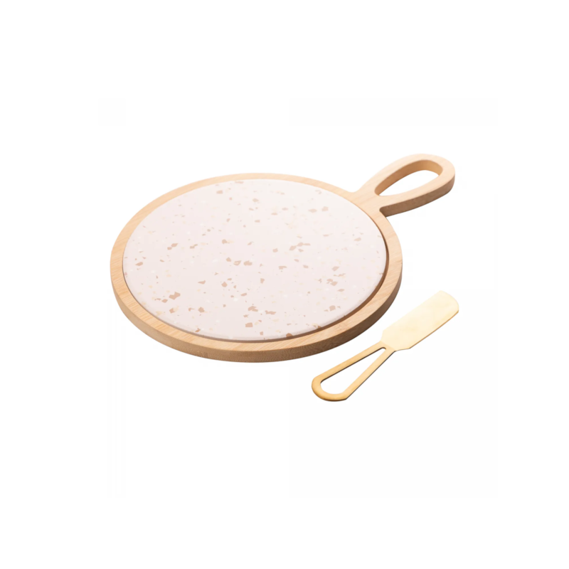 Conjunto para Queijo com Tábua e Faca 20x28x1,5cm Lyor