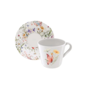 Conjunto Xícara e Pires 2 Peças Ana Clara Tramontina Conjunto Xícara e Pires 2 Peças Ana Clara Tramontina