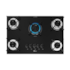 Cooktop 5 Bocas Fit Line a Gás e Mesa de Vidro Preto Fischer