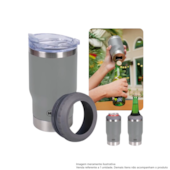 Copo Térmico 5 em 1 Cinza 420ml Mor