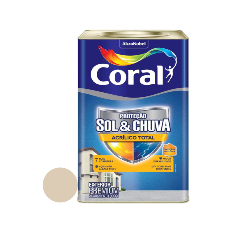 Coral Sol e Chuva Acrílico Total