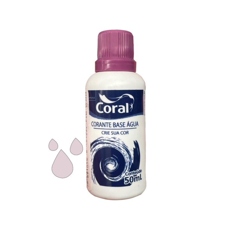 Corante Base de Água Violeta 50ml Coral