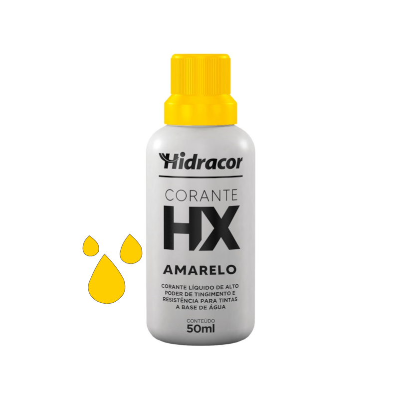 Corante Líquido Hx Amarelo 50ml Hidracor