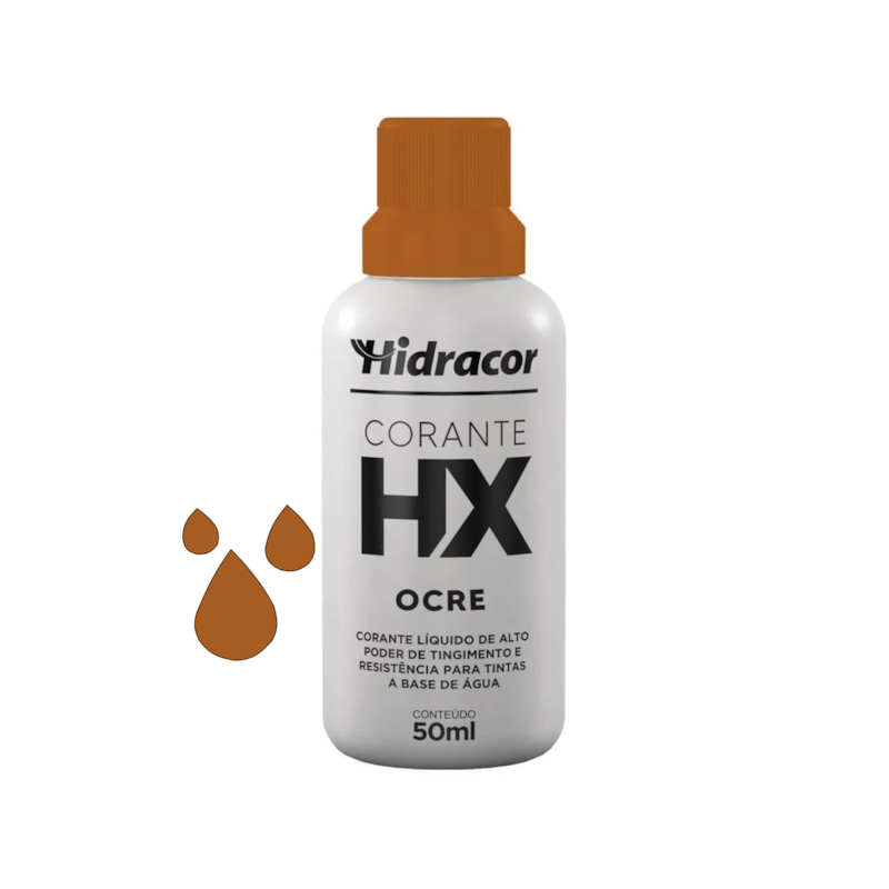 Corante Líquido Hx Ocre 50ml Hidracor