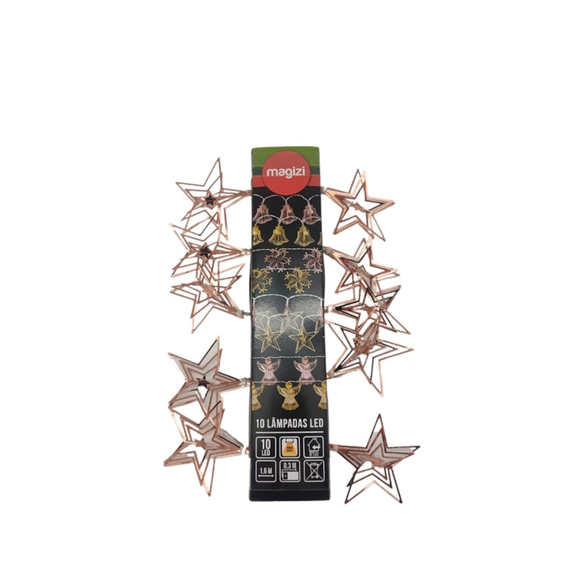 Cordão 3D Star 10 Led Rg Yangzi