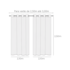 Cortina Corta Luz Ilhós 420x250cm Branco PVC Bella Janela