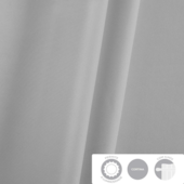 Cortina Rústica Oxford Lisa 200x160cm Cinza Bella Janela Cortina Rústica Oxford Lisa 200x160cm Cinza Bella Janela