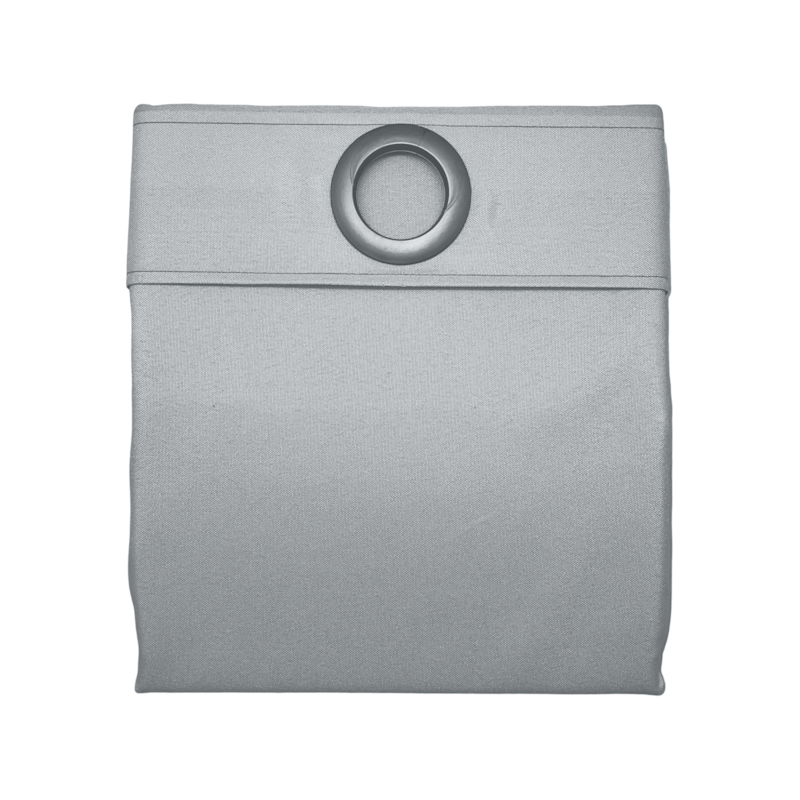Cortina Rústica Oxford Lisa 200x160cm Cinza Bella Janela