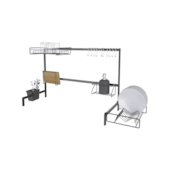 Cozinha Modulare 80,5cm Preta Elegance DiCarlo