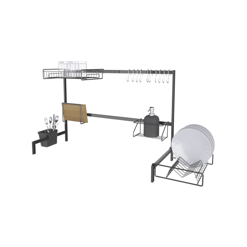 Cozinha Modulare 80,5cm Preta Elegance DiCarlo