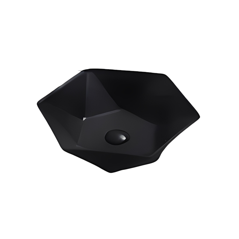 Cuba Apoio Hexagonal 48x41,5x12cm Preto Casa Ok
