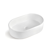 Cuba de Apoio Oval 55,5x34,5x14cm Branca Casa Ok Cuba de Apoio Oval 55,5x34,5x14cm Branca Casa Ok