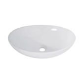 Cuba de Apoio Oval Branca 40x33x14cm Casa Ok Cuba de Apoio Oval Branca 40x33x14cm Casa Ok