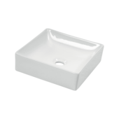 Cuba de Apoio Quadrada 34x34cm Branco Qualiz