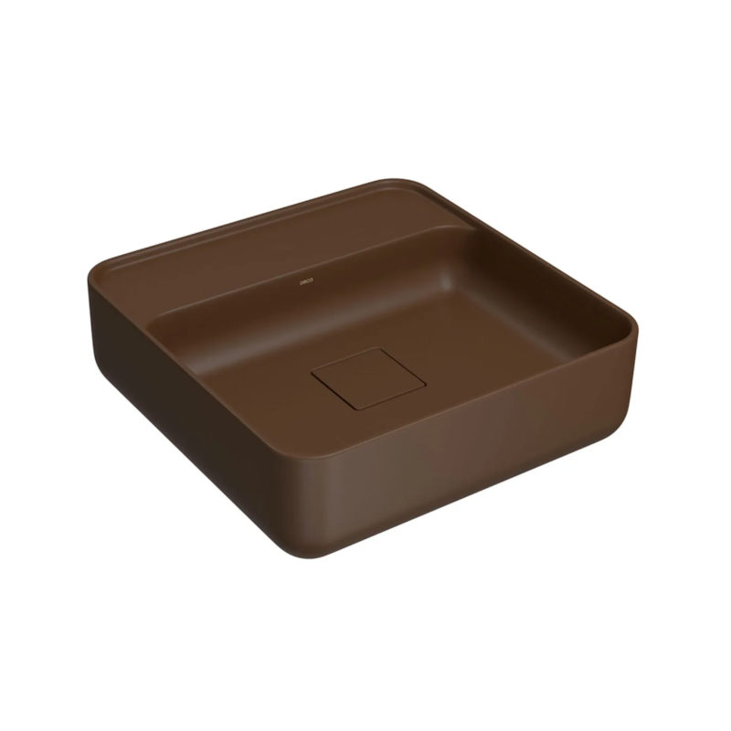 Cuba de Apoio Quadrada 40cm Marrom Fosco L.11040.22 Deca