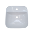 Cuba de Apoio Quadrada Com Mesa 39x39x13,5cm Branca Casa Ok