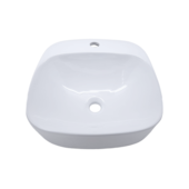 Cuba de Apoio Quadrada Com Mesa 42x42x15,5cm Branca Casa OK