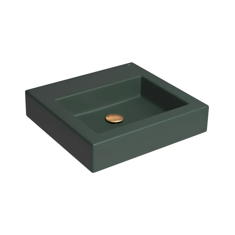 Cuba de Apoio Quadrada L.737. 42 Kale Green Deca