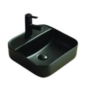 Cuba de Apoio Quadrada Preto 39x13,5cm Casa Ok Cuba de Apoio Quadrada Preto 39x13,5cm Casa Ok