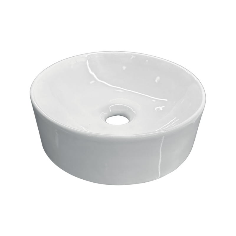 Cuba de Apoio Redonda 30x30cm Branco Qualiz