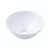 Cuba de Apoio Redonda Branca 32x14cm Casa Ok