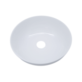 Cuba de Apoio Redonda Branca 32x14cm Casa Ok