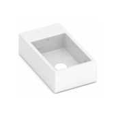 Cuba de Apoio Retangular Branca 44x25cm Curve Celite Cuba de Apoio Retangular Branca 44x25cm Curve Celite