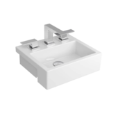 Cuba de Semi Encaixe Retangular 36,5x33cm Gelo L.733.17 Deca