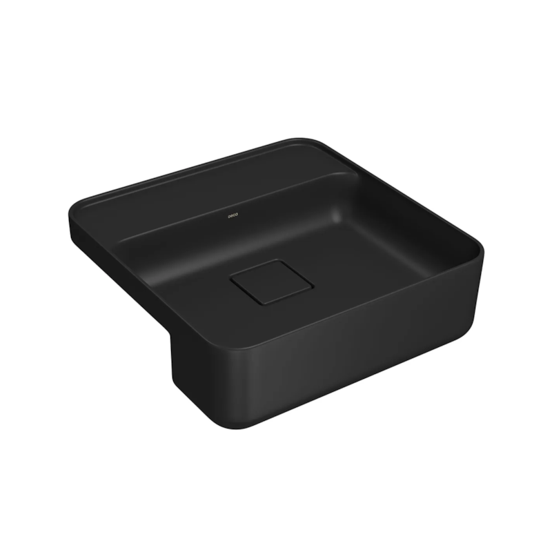 Cuba de Semiencaixe Retangular Slim 40x30cm Ébano Fosco L.61040.M.94 Deca