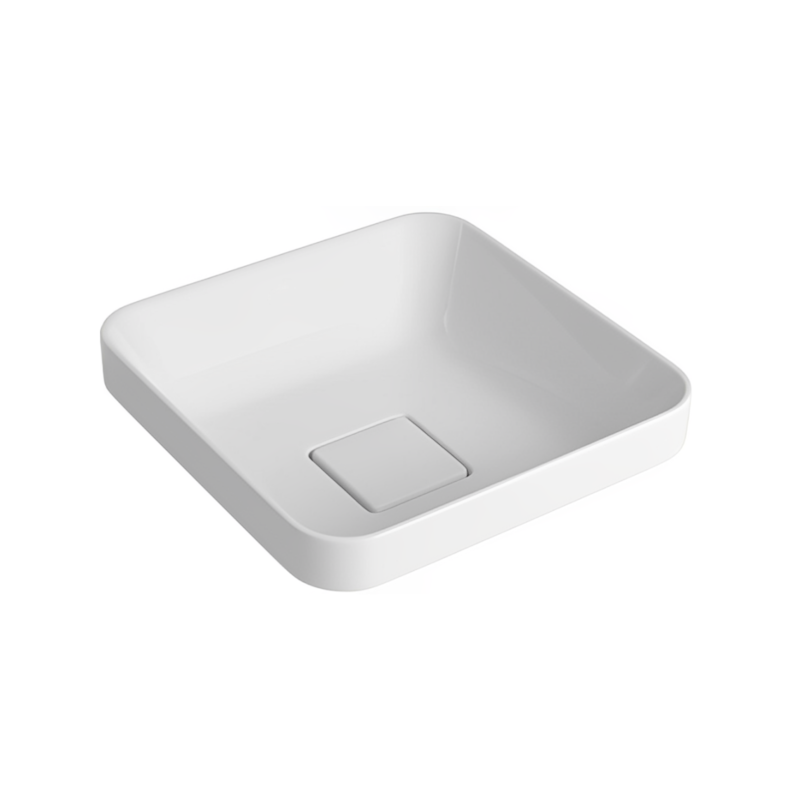 Cuba de Sobrepor Quadrada Slim 30cm Branco L.21030.17 Deca