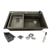 Cuba Gourmet Quadrada Grafite 68x45cm Stillus Home