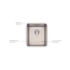 Cuba Quadrum Inox 34x40cm Undermont Tramontina