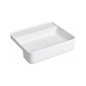 Cuba Semiencaixe Retangular com Mesa 50cm Branco L.63050.M.17 Deca
