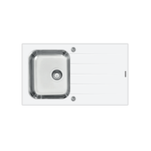 Cuba Sobrepor de Vidro Branco 86x50cm Tramontina Cuba Sobrepor de Vidro Branco 86x50cm Tramontina