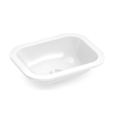 Cuba Sobrepor/Embutir Retangular 390mm x 310mm  Branco Celite Cuba Sobrepor/Embutir Retangular 390mm x 310mm  Branco Celite