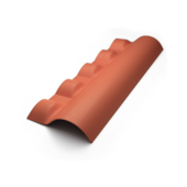 Cumeeira Central Articulada Colonial Inferior 40x88cm Cerâmica Precon