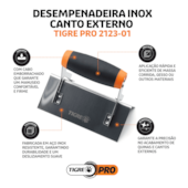 Desempenadeira Inox de Cantos Externos Tigre