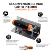 Desempenadeira Inox de Cantos Internos Tigre