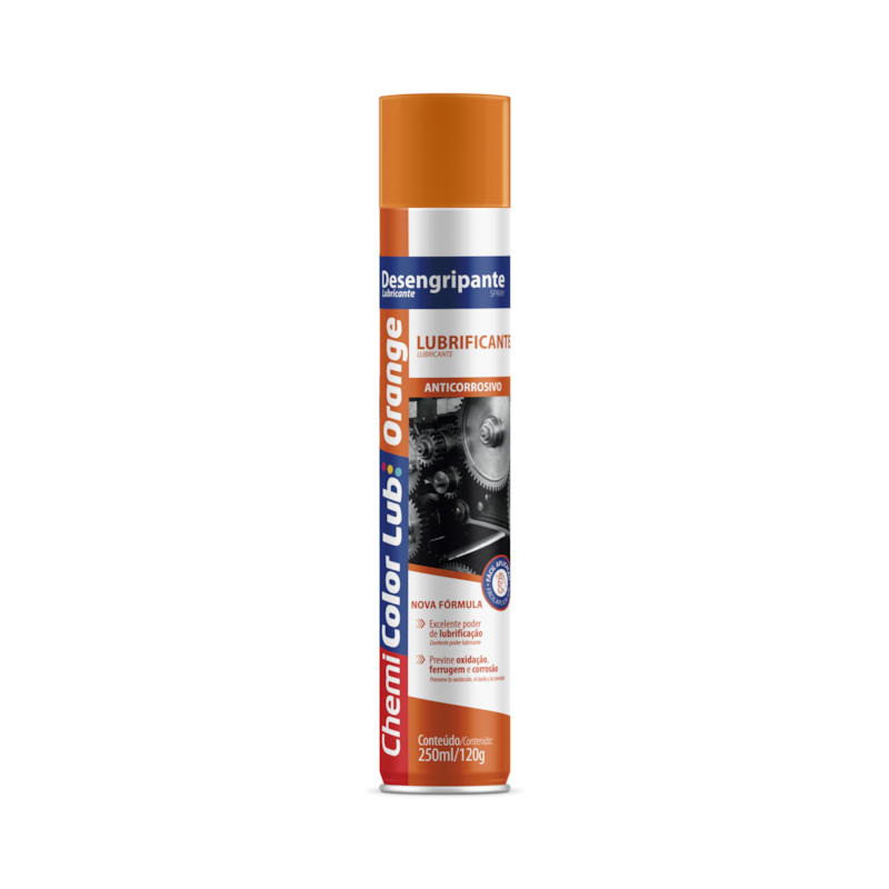 Desengripante Lubrificante Chemicolor Spray Orange 250ml Baston