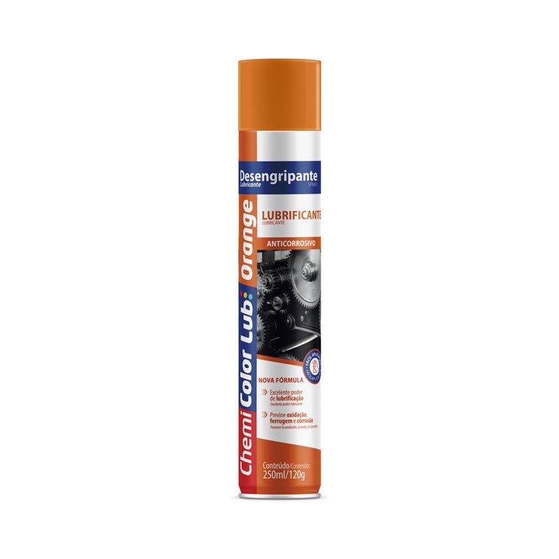 Desengripante Lubrificante Spray Orange 250ml/120g Chemicolor