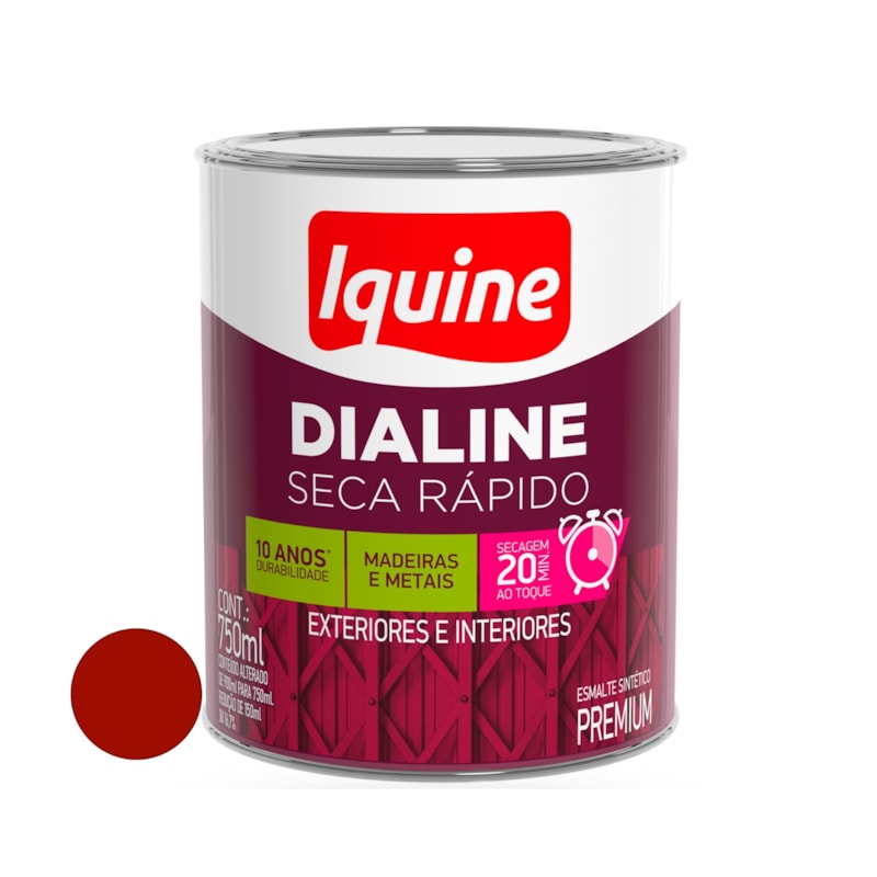Dialine Seca Rápido Vermelho Vinho 750ml Iquine