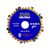 Disco Curvo Madeira 115mm Golfield