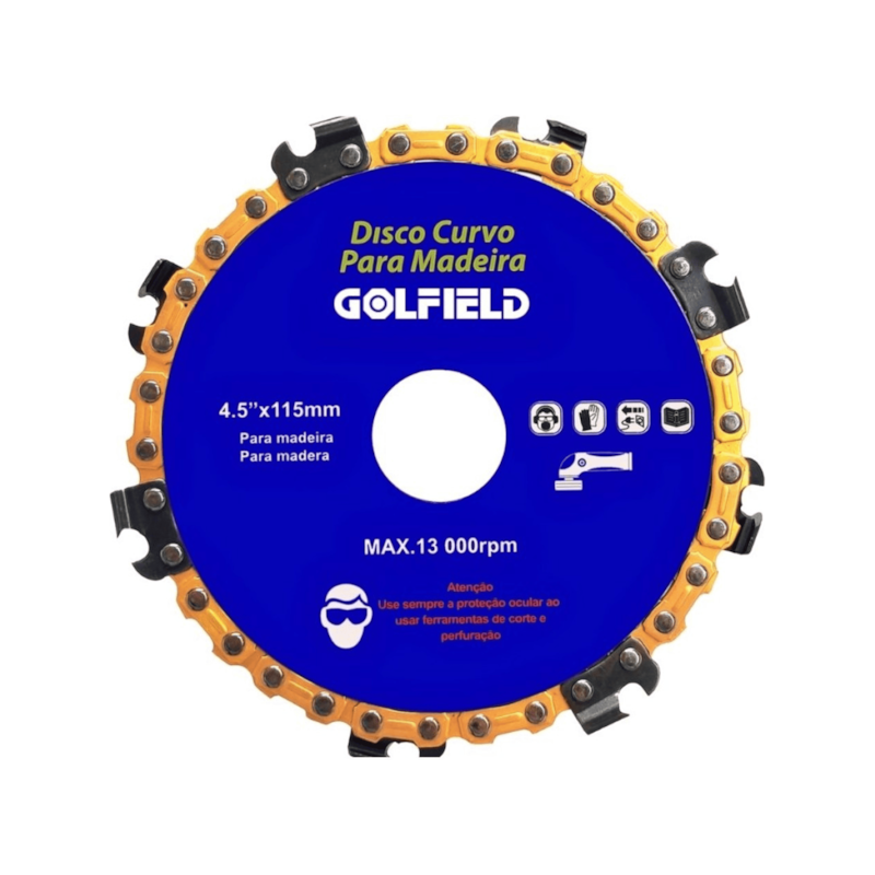 Disco Curvo Madeira 115mm Golfield