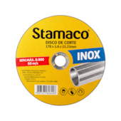 Disco de Corte para Inox 7" 178x1,6x22.23mm para Esmerilhadeira Stamaco